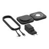 Wireless 2-in-1 Charging Station Belkin BOOSTCHARGE PRO QI2 WIZ026VFBK — wireless fast charging for phone and earbuds
