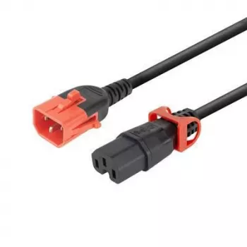 Power cable MicroConnect MC-DUALC14C15-1M — dual IEC C14 to C15, 1 m length