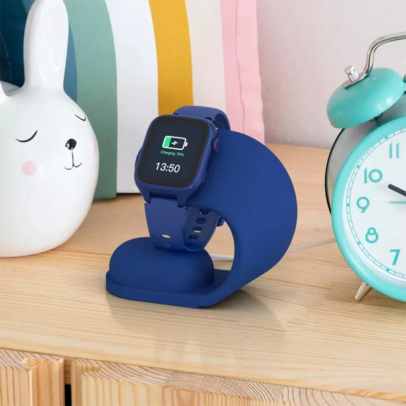 Charging stand Stelio ST-CHS01-NB — desktop charger stand, navy blue