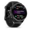 Smartwatch GARMIN Forerunner 570 — 47 mm slate grey aluminium case, translucent black silicone band