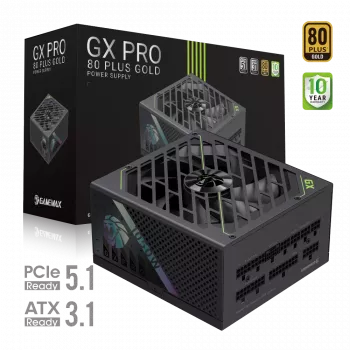 Gamemax Power Supply, 80 PLUS, Gold | GX PRO 1050G | 1050 W | Fully Modular