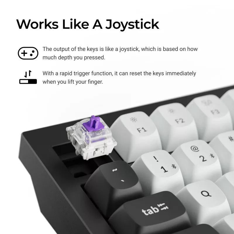Mechanical keyboard Keychron Q6H-M1 Wireless RGB Carbon Black