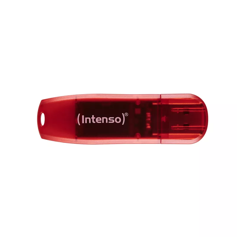 USB flash drive Intenso 128 GB USB Type-A 2.0 Red Transparent