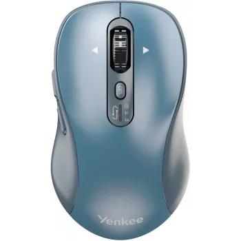Wireless mouse YENKEE YMS2010BE dual-mode ergonomic, 2.4 GHz USB receiver + Bluetooth 5.1, 4-level DPI 1000–3200, 6 buttons