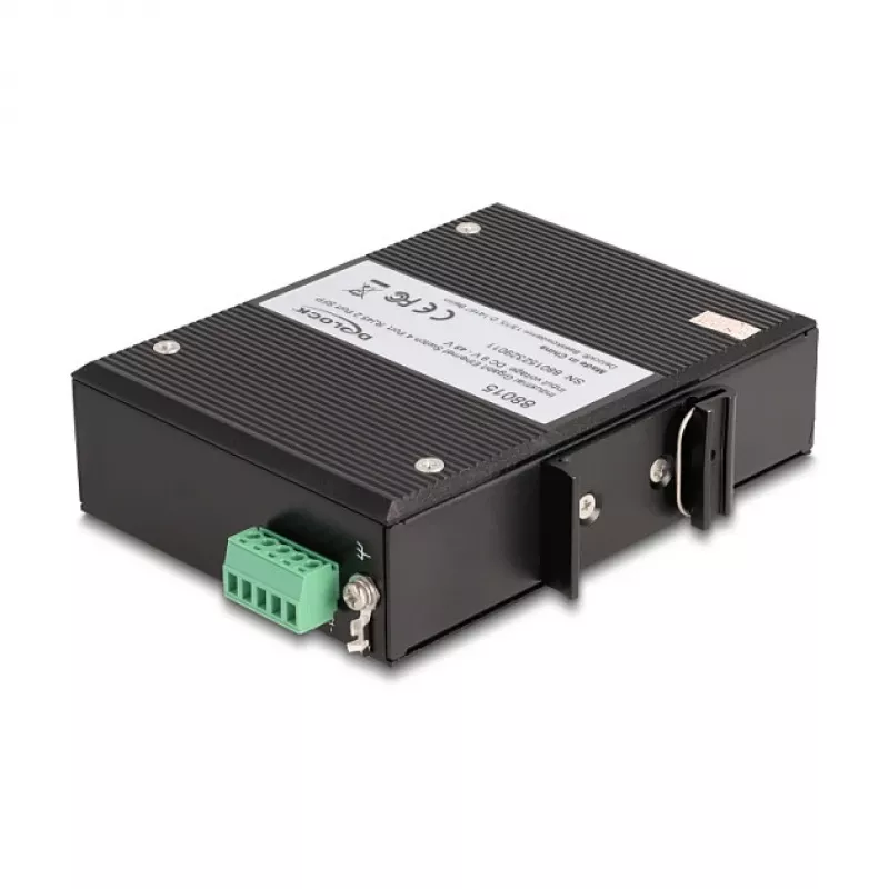 Unmanaged Switch DeLOCK 88015 Gigabit Ethernet 4 Ports Black