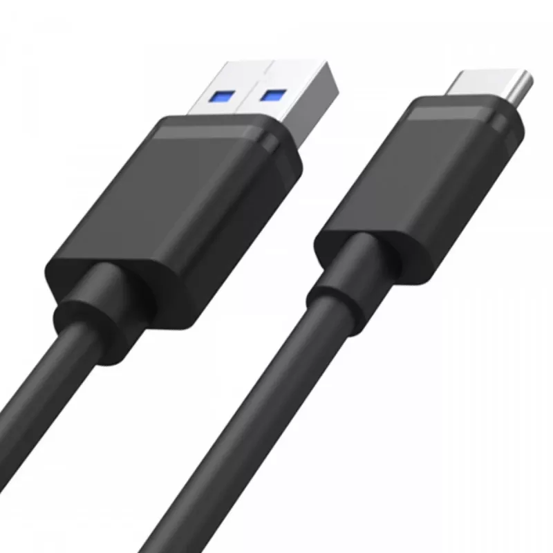 USB-A to USB-C cable Unitek C14068BK, 2 m, USB 2.0, black, male-to-male