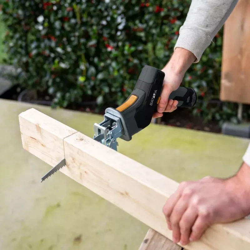 Batavia B.V. | 12V Cordless Reciprocating Saw - Fixxpack 2.0 Set (incl. 2.0Ah Battery & USB-C charging Cable)