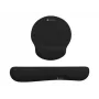 NATEC mouse pad wrist rest Chipmunk 2 in 1 ergonomic set black