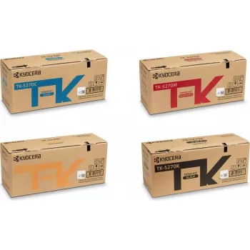 Toner set Kyocera TK-5270 original 4 colors BK/C/M/Y (MPN: OPTK-5270)