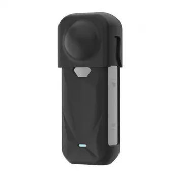 PULUZ silicone protective case with lens cover for Insta360 X5 (black)