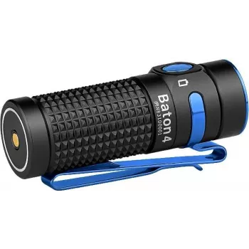 Flashlight olight BATON 4 LED rechargeable 1300 lm, beam 170 m, with case