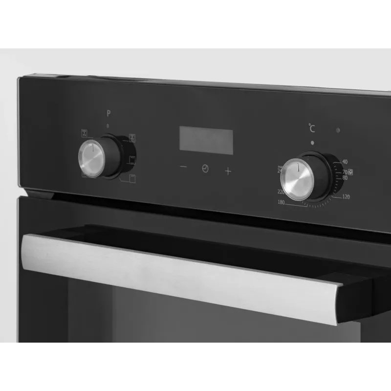Built-in oven SIMFER 4207DERSP.1 — 47 L, multifunctional, manual pop-up knobs, black, 59.5×45 cm