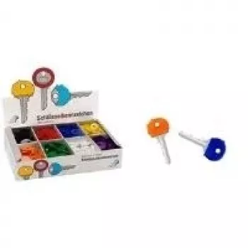 Key Caps WEDO 262 8025 — round flexible plastic key caps, pack of 200