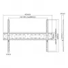 SBOX PLB-2546F-2 mounting bracket 37–80 mm, load 45 kg, plate 600×400 mm