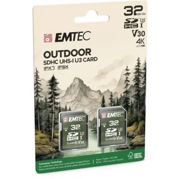 Flash memory Emtec 32GB UHS-I U3 V30 Outdoor ECMSD32GHC10ORP