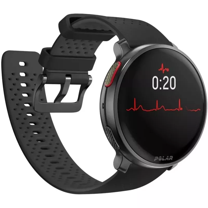 Polar Vantage V3 - Aluminium - Sports Watch with Band - Silicone - Display 3.5 cm (1.39) - 32 GB - Bluetooth - 57 g - Night Black (900108890)