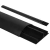 Cover strip aluminum MACLEAN MC-814 B black — cable organizer trim