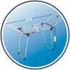 Drying rack VILEDA King White 157247 — steel, 20 m drying space, foldable with castor wheels