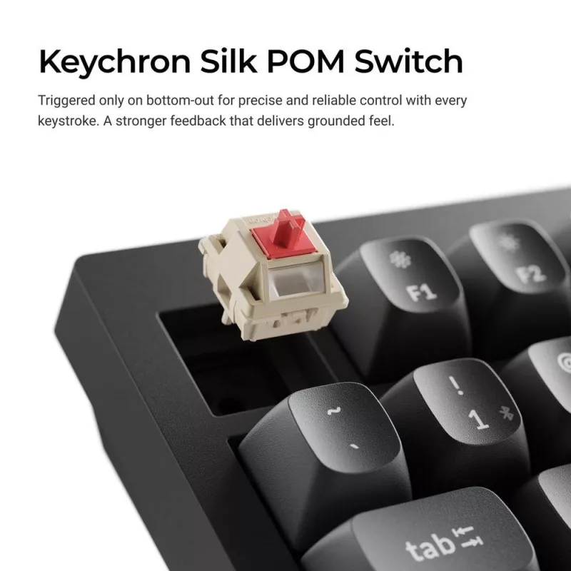 Mechanical keyboard Keychron V3 Ultra 8K — Wired & Bluetooth, QWERTY, RGB, Black