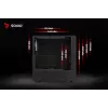PC Cube Case SAVIO Noctis Glass RGB — Black, ATX/Micro-ATX, 210×410×450 mm, 3×120 mm front fans