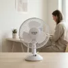 Adler | AD 7302 | Desk Fan | White | Diameter 23 cm | Number of speeds 2 | Oscillation | 60 W | No