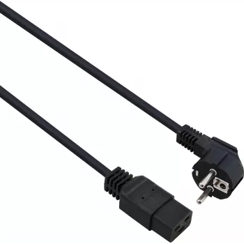 Power supply cable helos 262776, 1.8 m, C19 to C20, black