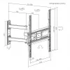 TV wall mount SBOX PLB-3644-2 for 32–55 inch TVs, up to 35 kg, VESA 400x400
