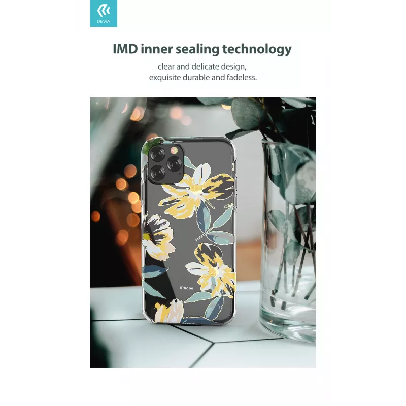 Protective phone case Devia for iPhone 11 Pro Max, yellow
