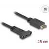 Delock 85454 - USB 3.1 E Key A 20 Pin Plug to C Socket installation 25 cm - Digital/Data - 0,25 m (85454)