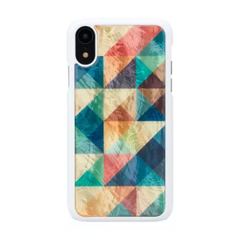 Smartphone case iKins for iPhone XR — Mosaic Black protective cover