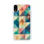 Smartphone case iKins for iPhone XR — Mosaic Black protective cover