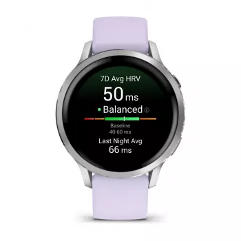 Garmin Venu 4 3.05 cm (1.2) AMOLED 41 mm Digital 390 x 390 pixels Touchscreen Silver Wi-Fi GPS (satellite)