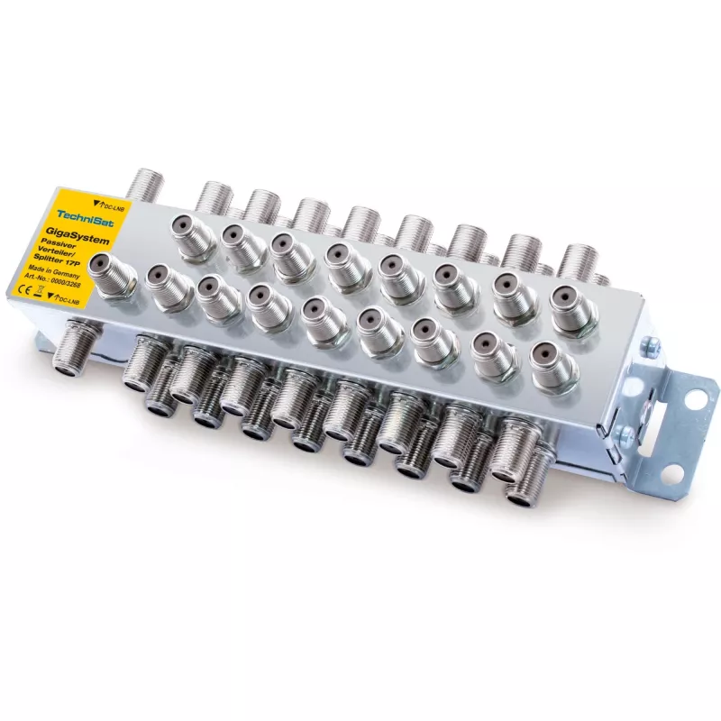 Passive Distributor TECHNISAT 17/P silver — passive signal splitter for TV/SAT distribution