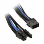 SilverStone PCI-8-Pin to PCIe-6+2-Pin Cable, 250mm - black/Blue