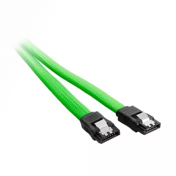 CableMod ModMesh - SATA-Cable - Serial ATA 150/300/600 - SATA (W) to SATA (W) - 60cm - Light Green (CM-CAB-SATA-N60KLG-R)