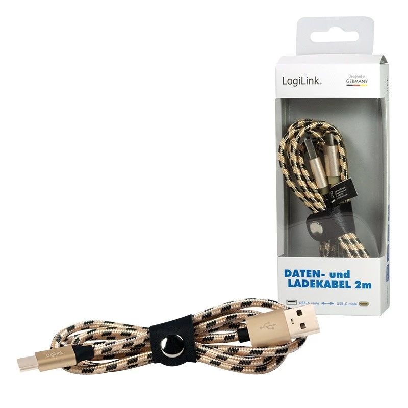 Sync and charging cable USB2.0 AM to USB-C male