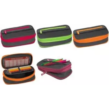 Soft pencil case WEDO Neon Stretch Green Grey