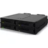 ICY DOCK - MB324V4P-B - ExpressCage - 4-Bay 15?mm U.2/U.3 SSD Wechselrahmen für 5,25-Einbauschacht  Werkzeugloses SSD-Montagesystem
