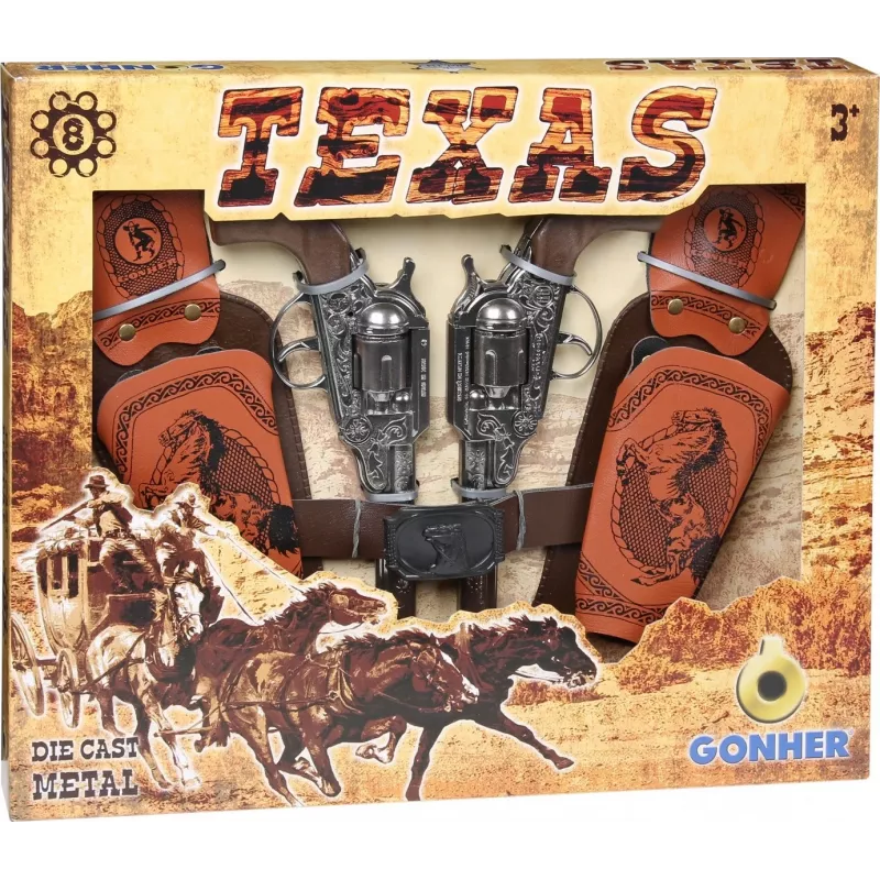 Gonher Coffret Texas Revolver 8 Coups (234/0)