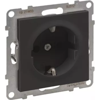Legrand SEANO 765420 Grounded Plug-Socket Outlet Push-In Terminals 10 (765420)
