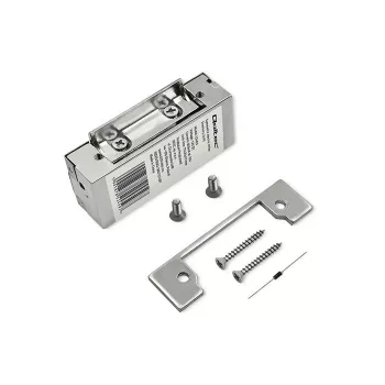 Electromagnetic lock QOLTEC 52459 12V symmetrical with memory and lock
