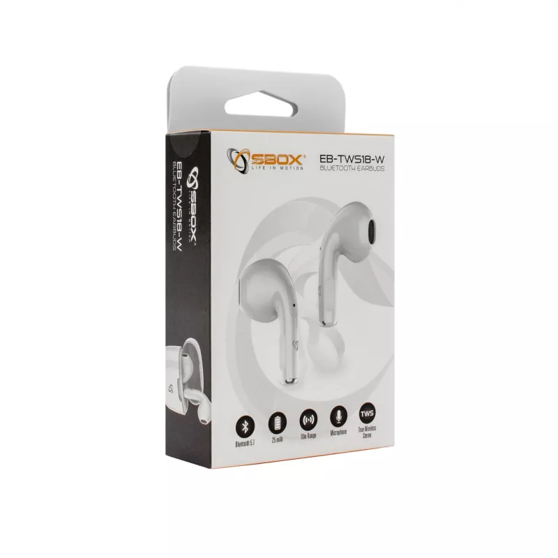 Headphones SBOX EB-TWS18 White
