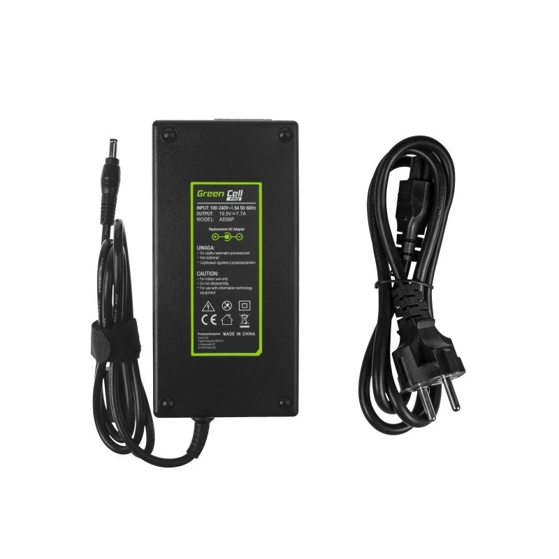 Power adapter Green Cell AD56P 150W 19.5V 7.7A for ASUS laptops, indoor, black