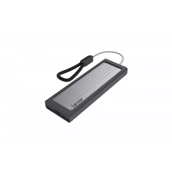 SSD enclosure Lexar E6 Silver M.2, PCIe, USB 3.2 Gen 2 (10 Gbit/s), USB‑C, aluminium, single M.2 up to 4 TB