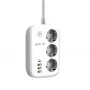 Power strip Tellur TLL331521 Smart WiFi power strip with 3 outlets, PD 30W, QC 18W