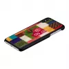 Protective smartphone case iKins for iPhone XS Max — cherry blossom pattern, black