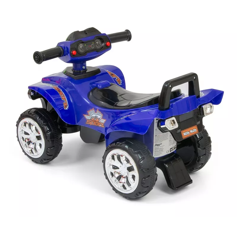 Ride-on toy milly mally Ride-on Monster Navy — children's sit-and-ride vehicle, low seat height