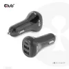 CLUB3D Notebook / Laptop Car Charger 36 Watt, Auto, Cigar lighter, 24 V, Black