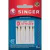 Needle Microtex SINGER 250053203 size 80/12 — fine sharp needle for precision sewing on lightweight fabrics