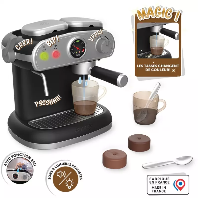Toy Coffee Machine SMOBY Ekspres do kawy — children's play appliance, plastic interactive set